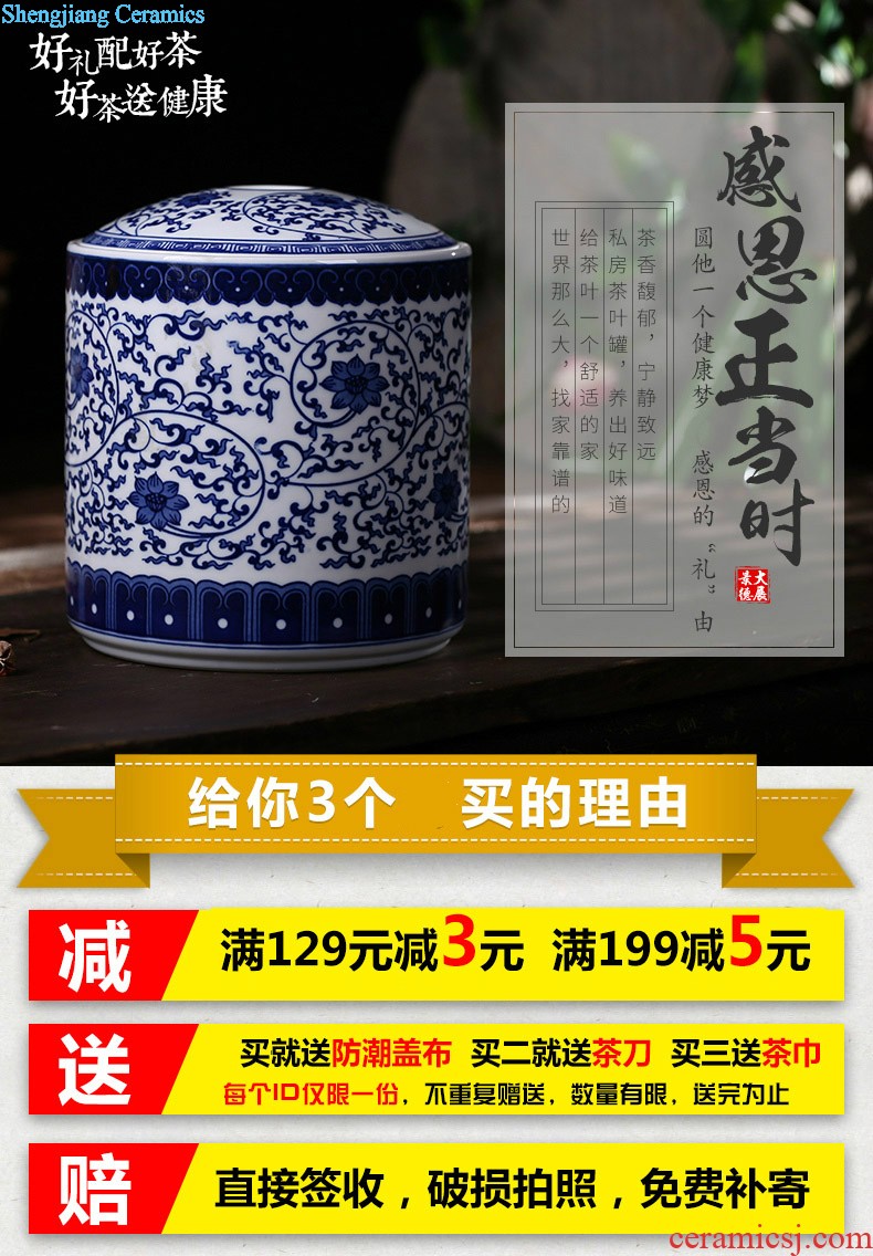 Jingdezhen ceramics youligong of blue and white porcelain vase Hand painted the vase The sitting room home handicraft furnishing articles