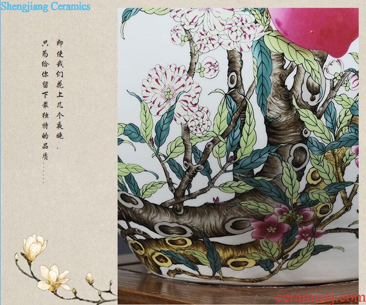 Hand-painted jingdezhen ceramic vase ikea sitting room adornment creative decoration of Chinese style restoring ancient ways the gourd bottle home furnishing articles