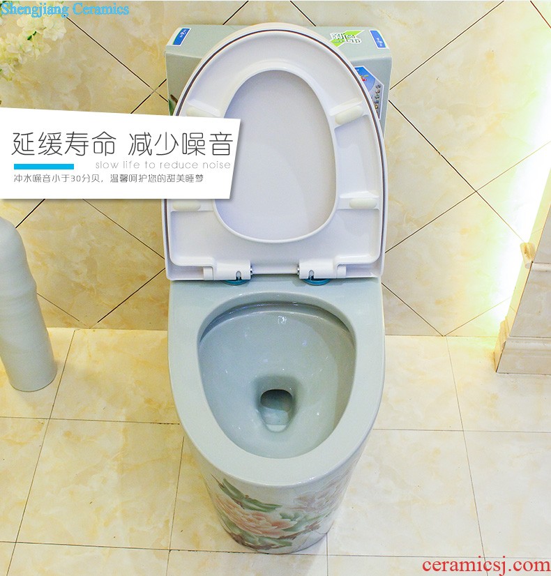 Toilet sanitary toilets siphon type household implement water-saving odor-proof slow down ceramic toilet