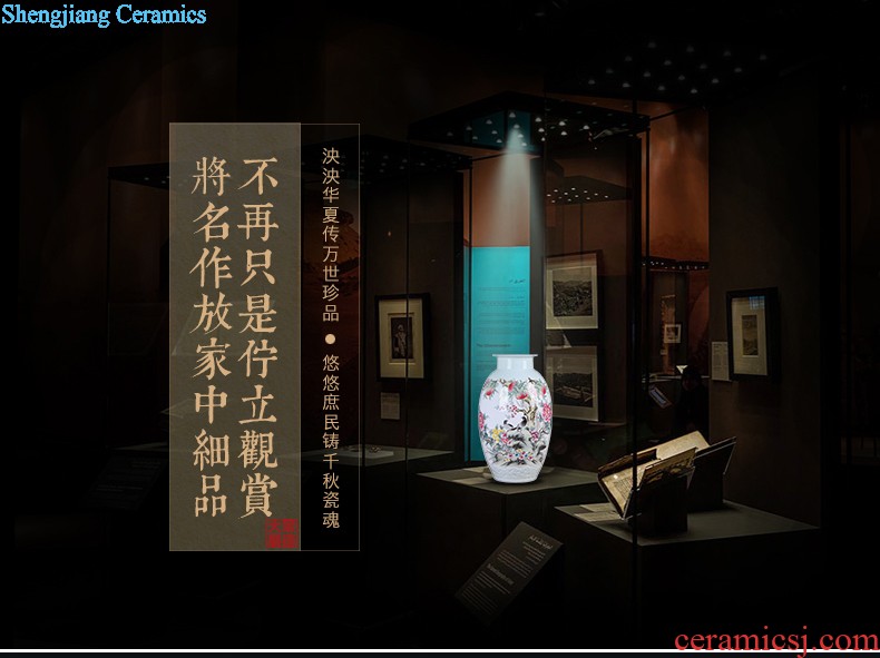 Chinese vase China jingdezhen ceramics Contemporary and contracted land sitting room place famous hand-painted art