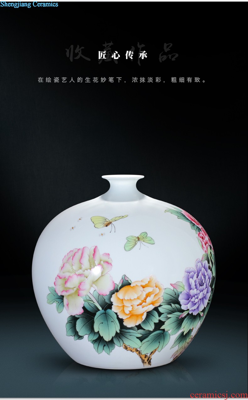 Contracted and contemporary big vase The sitting room TV ark furnishing articles Dried flower flower machine of Europe type restoring ancient ways home act the role ofing jingdezhen ceramics