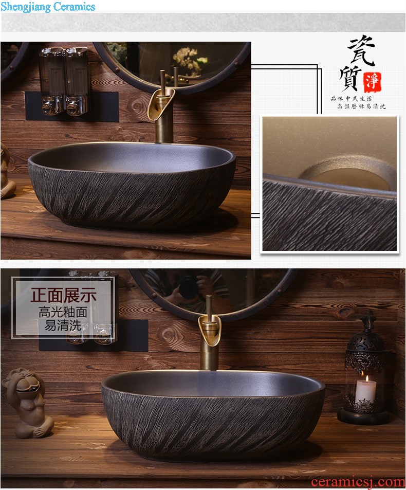 Jia depot ceramic art basin small sink lavatory toilet stage basin square household restoring ancient ways