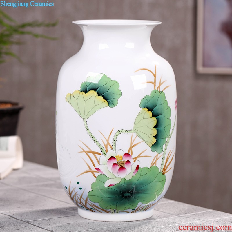 Jingdezhen ceramic caddy large storage tank seven loaves pu-erh tea POTS Hand painted tea urn 3 kg tea pot