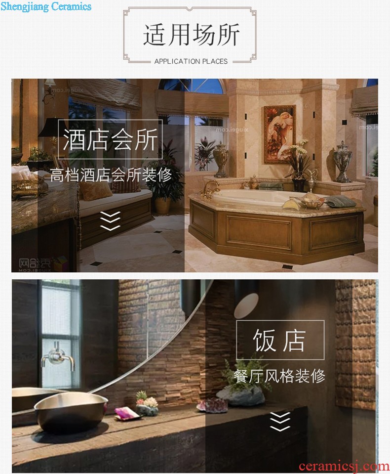 Jia depot retro personality the sink The stage basin square art ceramic toilet lavatory basin basin that wash a face