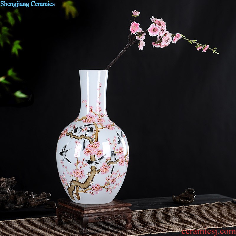 Jingdezhen ceramic tea pot seal pot Hand-painted plum flower pot Pu 'er wake tieguanyin tea POTS