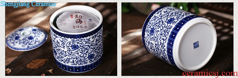 Jingdezhen ceramics youligong of blue and white porcelain vase Hand painted the vase The sitting room home handicraft furnishing articles