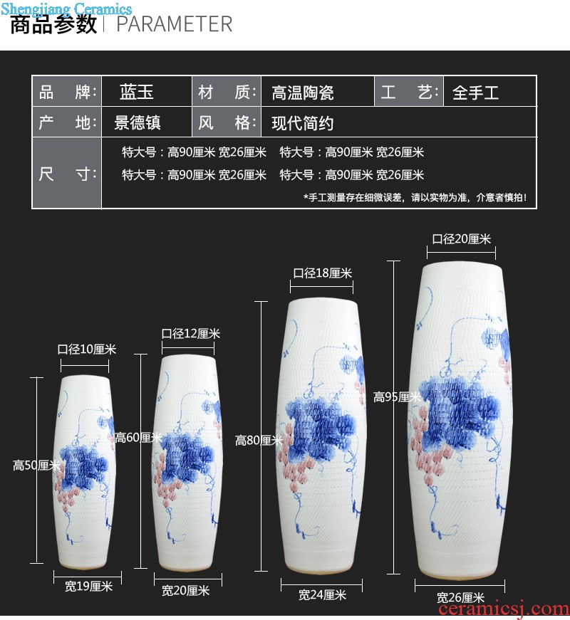 European American ceramic vases, dried flowers flower arrangement table place to live in the sitting room porch simulation flower decoration accessories