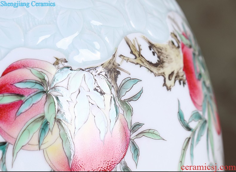 Chinese vase China jingdezhen ceramics Contemporary and contracted land sitting room place famous hand-painted art