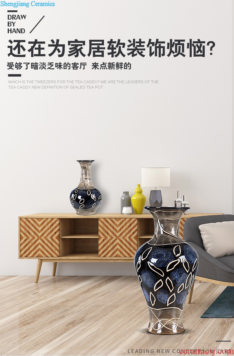 New ceramics caddy tea urn tea box of puer tea pot seal POTS furnishing articles decoration storage tank and POTS