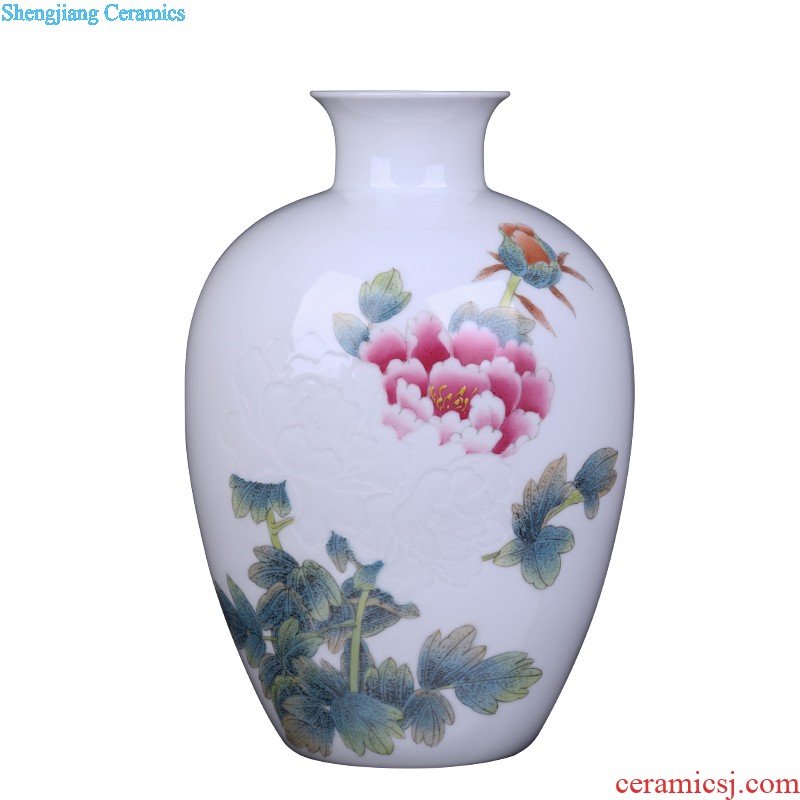 Furnishing articles jingdezhen jingdezhen ceramic vase mei bottled jewelry decoration home sitting room handicraft collection