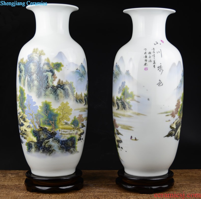 Jingdezhen ceramics Three Yang kaitai sitting room home decoration Feng shui furnishing articles wine lucky sheep and arts and crafts