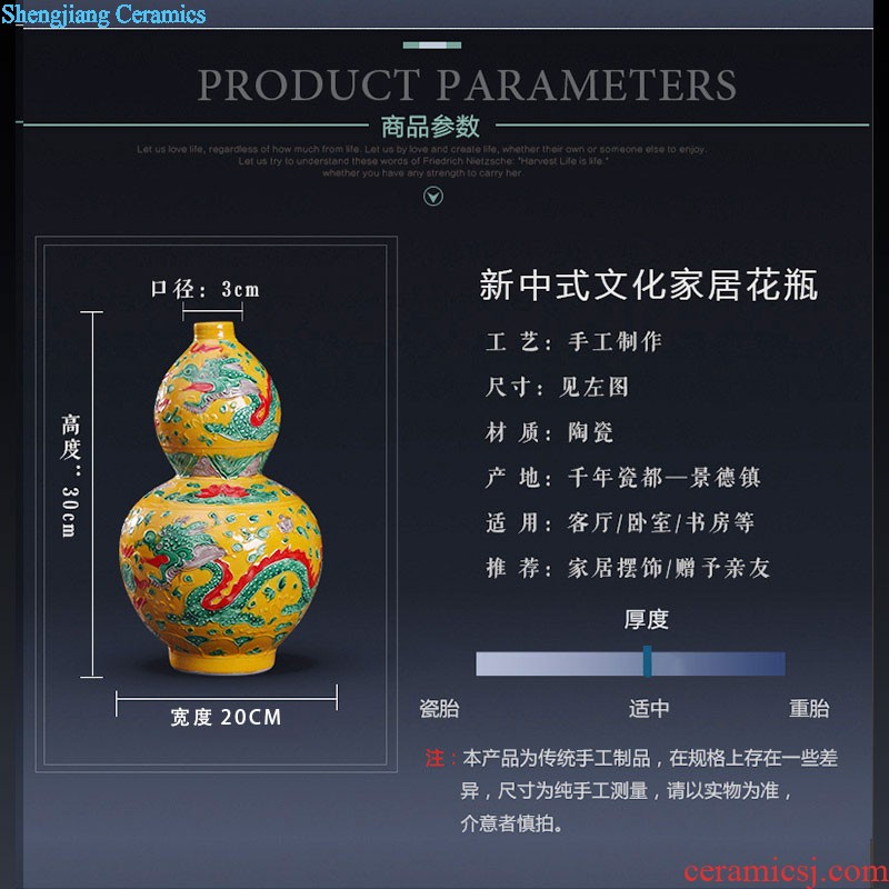 Large pu 'er tea pot by hand Green tea pu-erh tea barrel cylinder 3 kg receives jingdezhen ceramic tea set