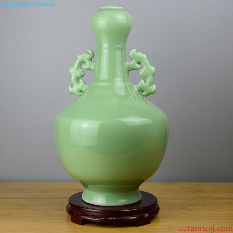 Jingdezhen ceramic smoked incense burner aromatherapy furnace large ancient longquan celadon tower joss stick for the Buddha temple supplies