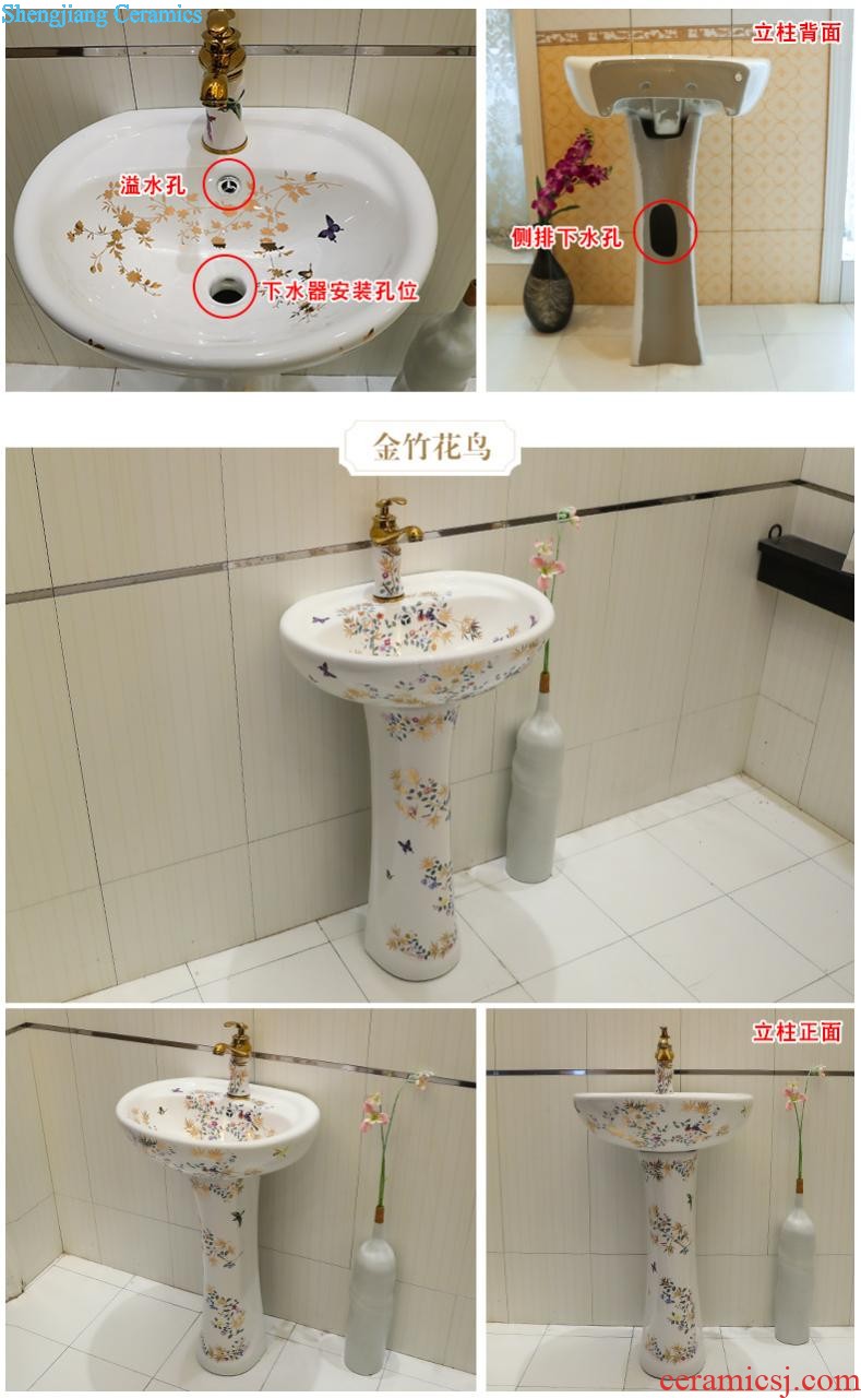 Lavabo ceramic column toilet bowl washing pool balcony sink lavatory toilet pillar landing