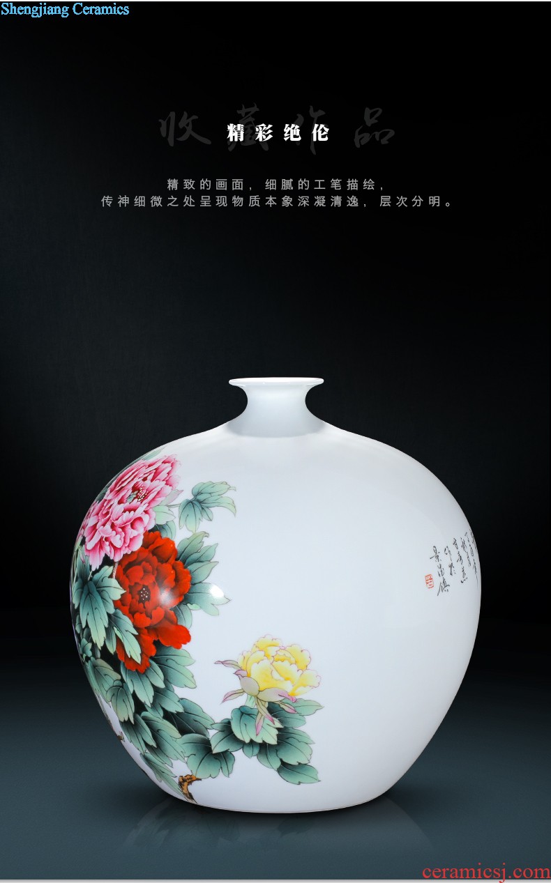 Contracted and contemporary big vase The sitting room TV ark furnishing articles Dried flower flower machine of Europe type restoring ancient ways home act the role ofing jingdezhen ceramics