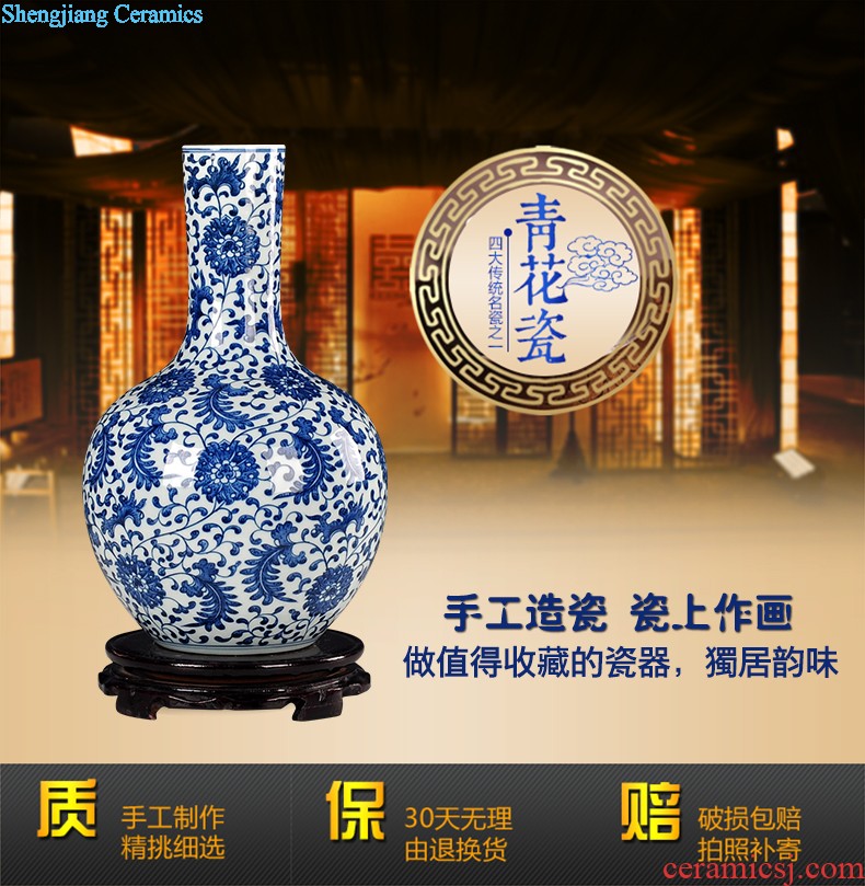 Modern Chinese jingdezhen ceramics vase landing Hotel club house sitting room place large arts and crafts