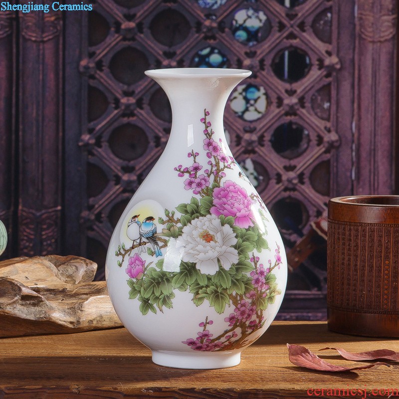 Jingdezhen European ceramic vase furnishing articles home sitting room TV ark dried flowers flower arrangement soft adornment porch decoration