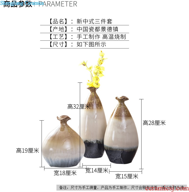 Art kiln porcelain vase decoration Flower glaze olive bottle Modern home furnishing articles porcelain arts and crafts