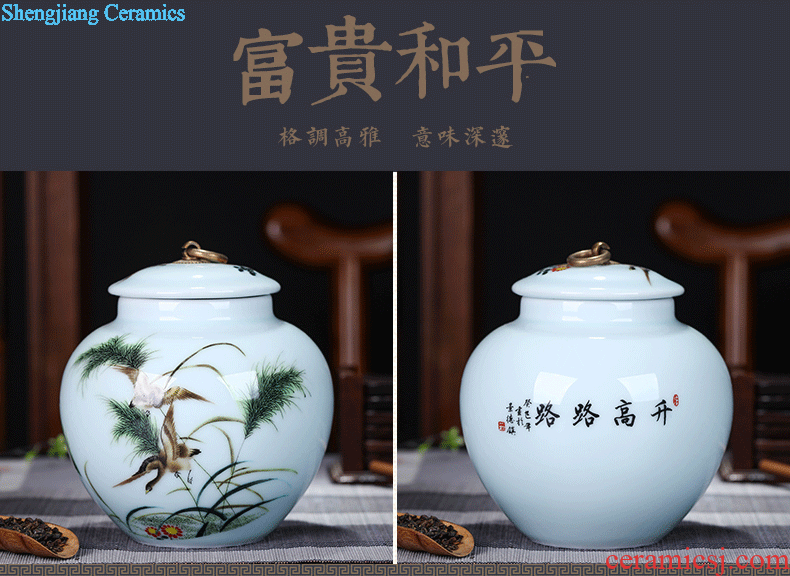 To make Large ceramic tea pot seal pu 'er wake receives the manual green tea tieguanyin seal POTS tea urn