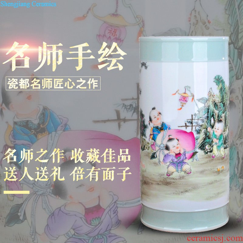 Extra large ceramic tea pot of tea urn Tea at the end of the barrel jingdezhen porcelain tea POTS awake storage tank