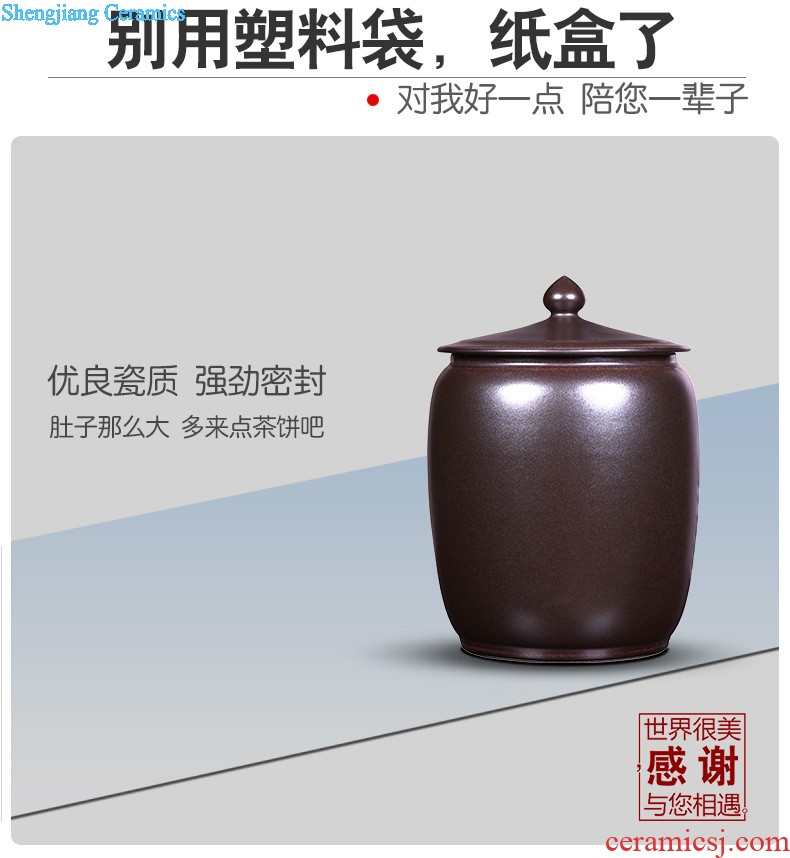 Jingdezhen ceramic tea pot seal pot receives pu-erh tea to wake the tea packing gift box Green tea, red POTS