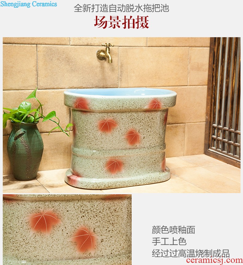 Ou basin one-piece lavabo ceramic golden column pillar floor lavatory basin hotel and trip in