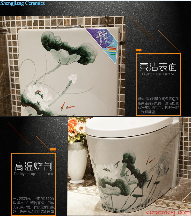 Stage basin elliptic toilet wash basin on the sink lavatory ceramic art basin basin of household