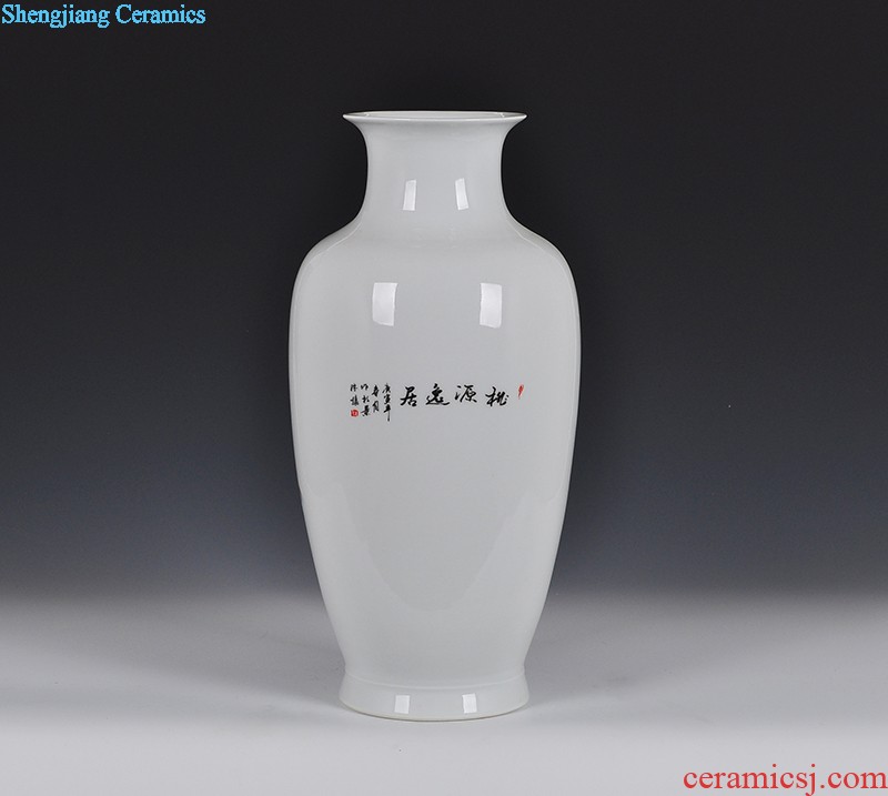 Master of jingdezhen hand-painted vases, pottery and porcelain furnishing articles household act the role ofing is tasted Chinese style living room TV ark handicraft decoration