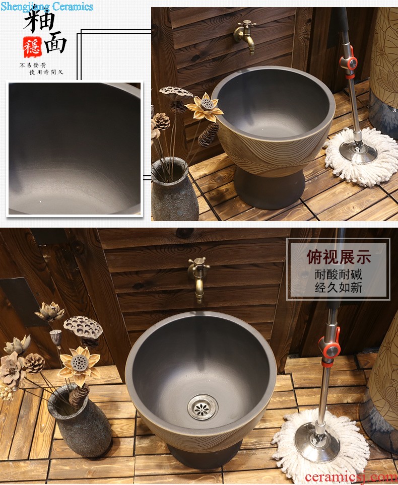 The depot on the square basin sink Ceramic balcony basin industrial art wash basin household wind restoring ancient ways