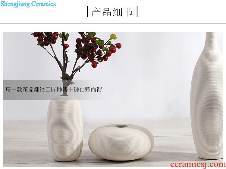 Jingdezhen ceramic hand-painted new Chinese vase creative living room TV cabinet dry flower arranging flowers home furnishing articles