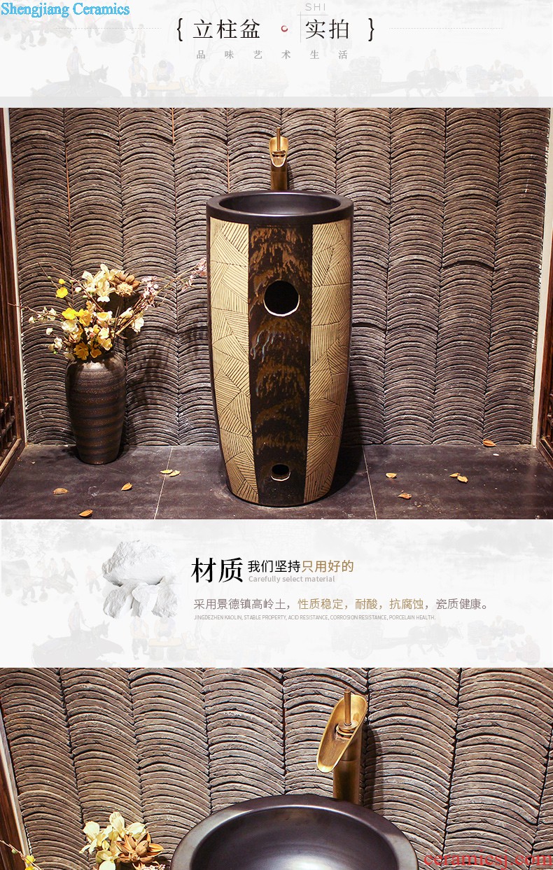 Lavabo ceramic column toilet bowl washing pool balcony sink lavatory toilet pillar landing