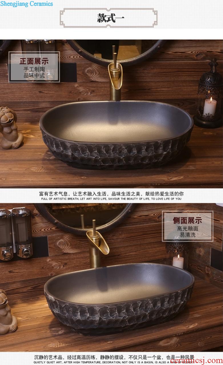 The depot basin stage art of Chinese style restoring ancient ways Square ceramic lavatory toilet idea sink basin