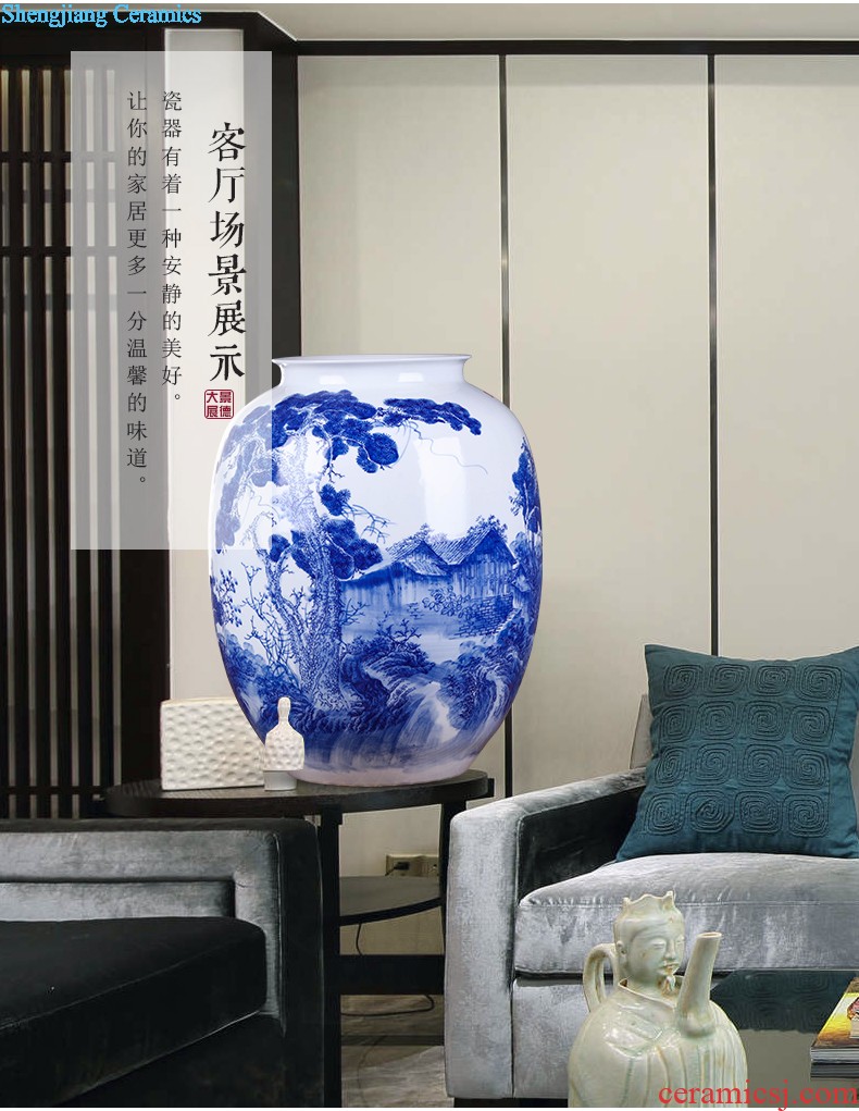 Famous hand-painted pastel jingdezhen ceramics vase furnishing articles every year more than archaize sitting room place large household