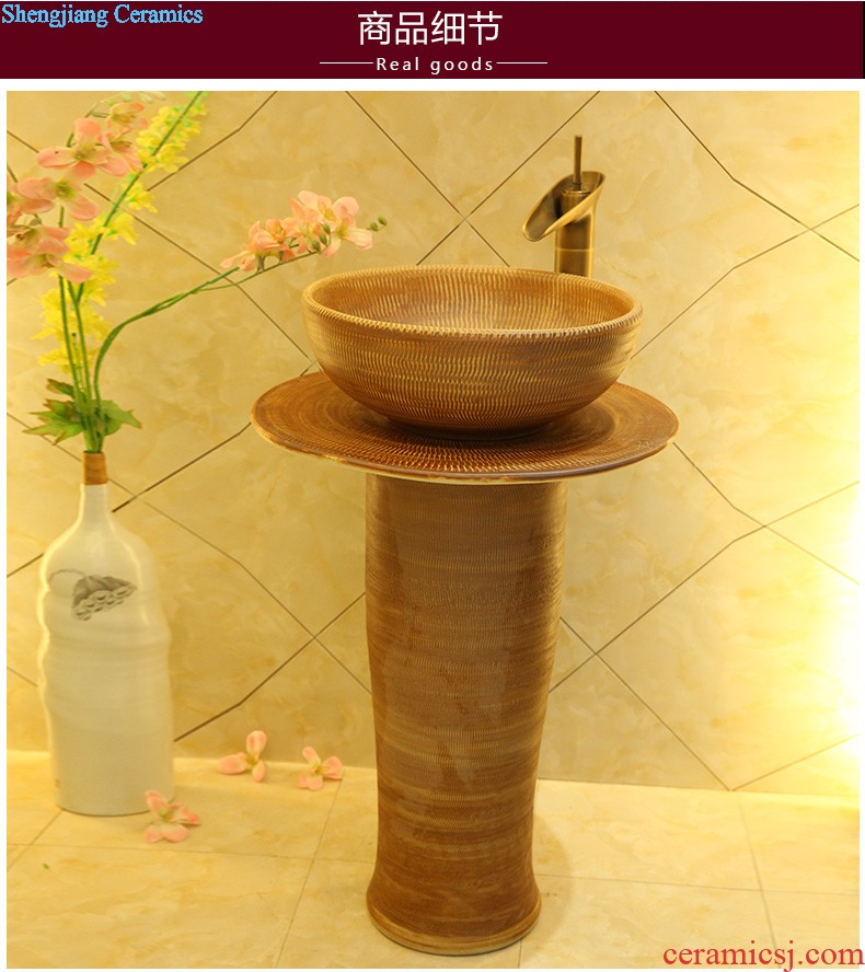 Lavabo ceramic column toilet bowl washing pool balcony sink lavatory toilet pillar landing