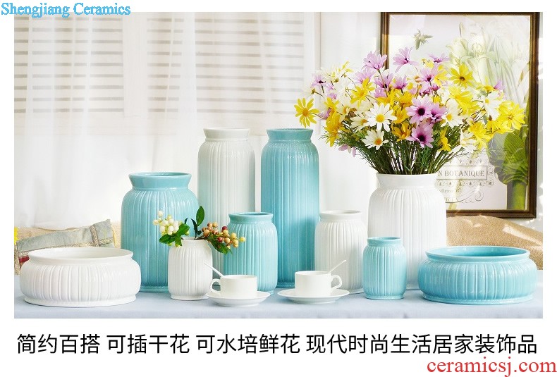 Jingdezhen ceramics hand-painted enamel vase large Chinese flower arrangement is an art that sitting room adornment table surface furnishing articles