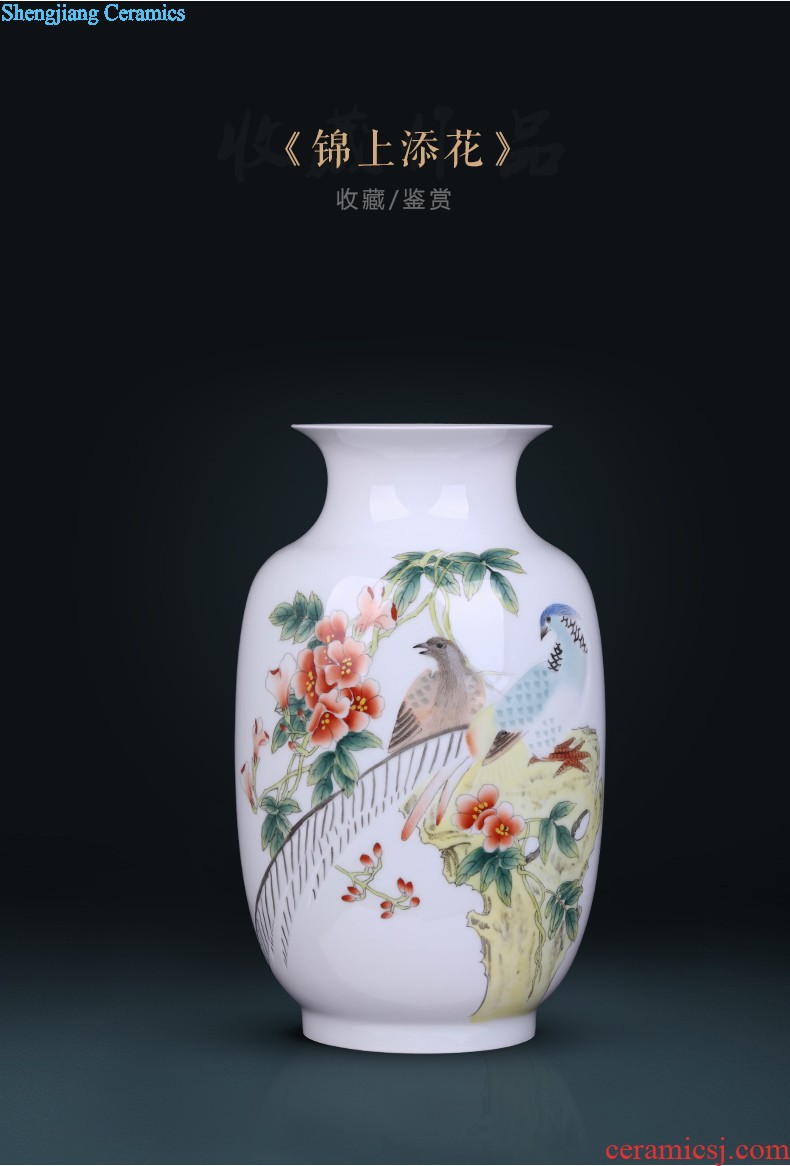 Jingdezhen ceramic tea pot size seven loaves puer tea manual sealing cylinder wake receives moistureproof tea furnishing articles