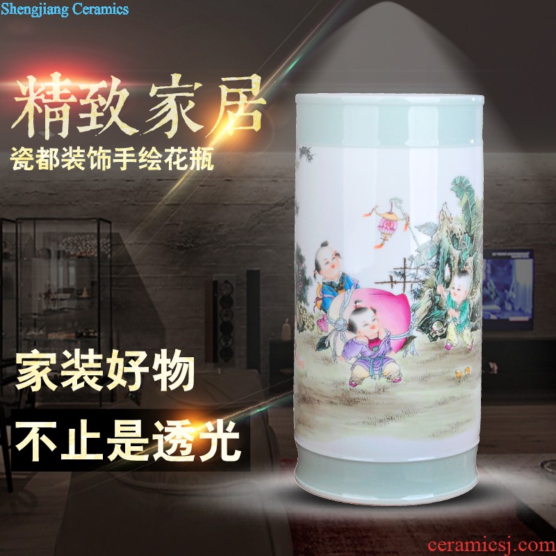 Extra large ceramic tea pot of tea urn Tea at the end of the barrel jingdezhen porcelain tea POTS awake storage tank