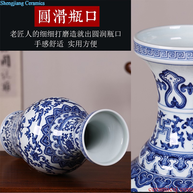 Jingdezhen ceramics hand-painted large-sized caddy ceramics Pu 'er tea tea urn storehouse and receives POTS