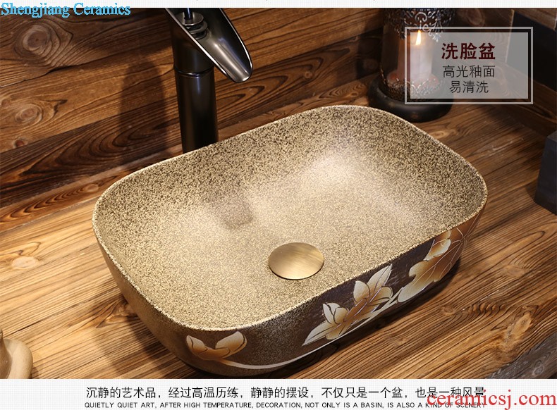 Jia depot Chinese small lavabo Restoring ancient ways round the stage basin basin sinks sanitary ceramic art basin