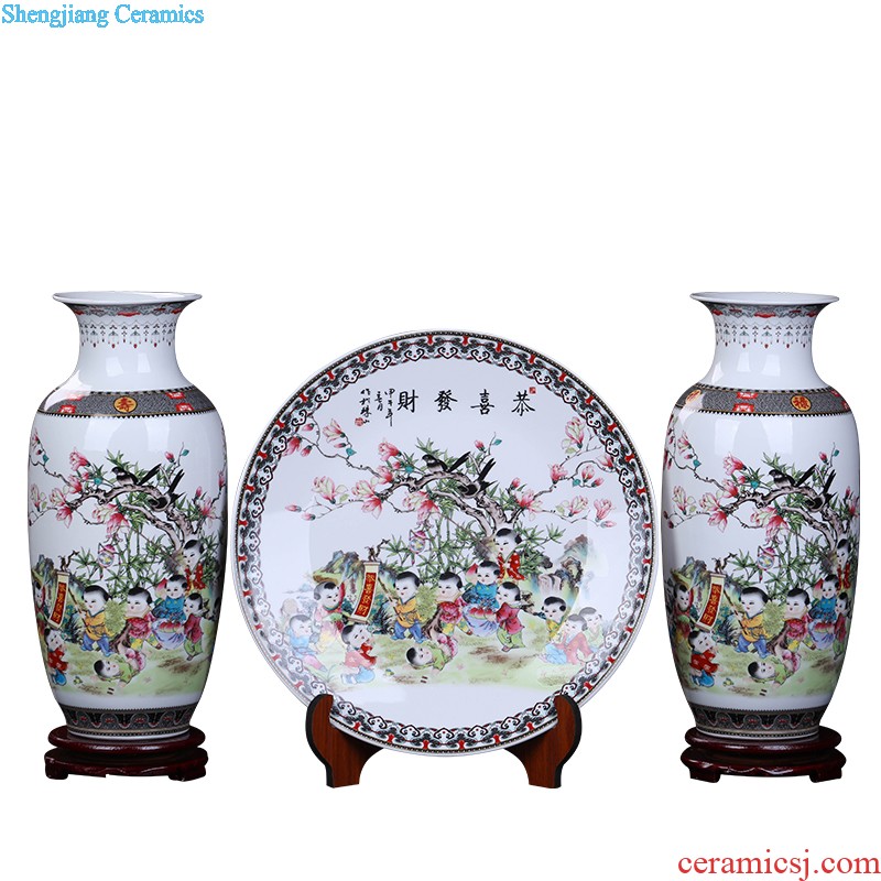 Hand draw archaize sweet under the blue and white porcelain glaze vase and furnishing articles of Chinese style the study background of adornment handicraft decoration