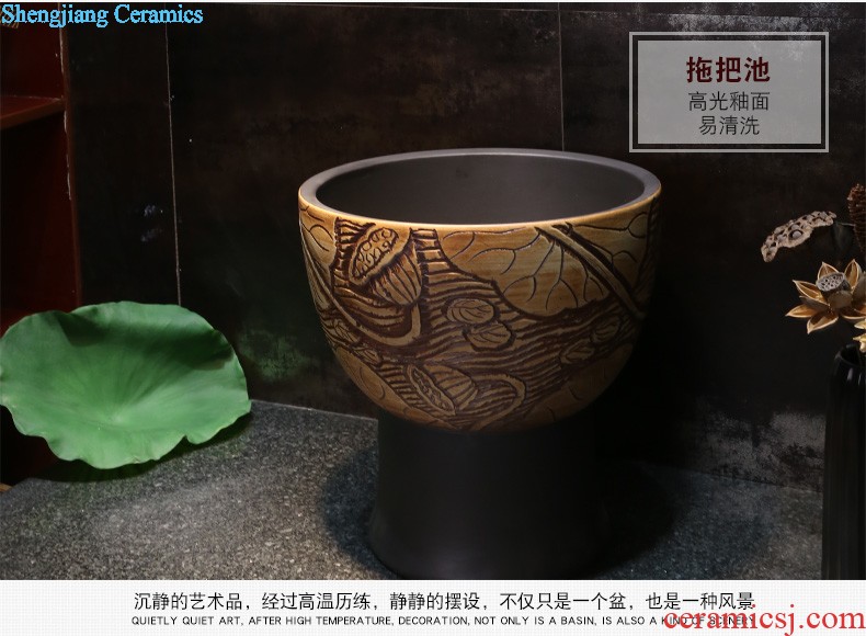 Jia depot to restore ancient ways the stage basin sink Chinese antique ceramic sinks the oval art toilet stage basin