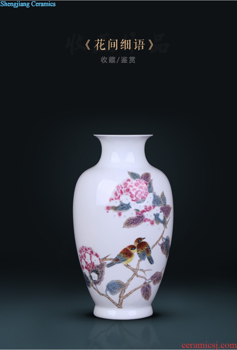 Jingdezhen ceramic furnishing articles The sitting room is master of flower arrangement vase decoration ceramics, hand-painted blue and white porcelain vase