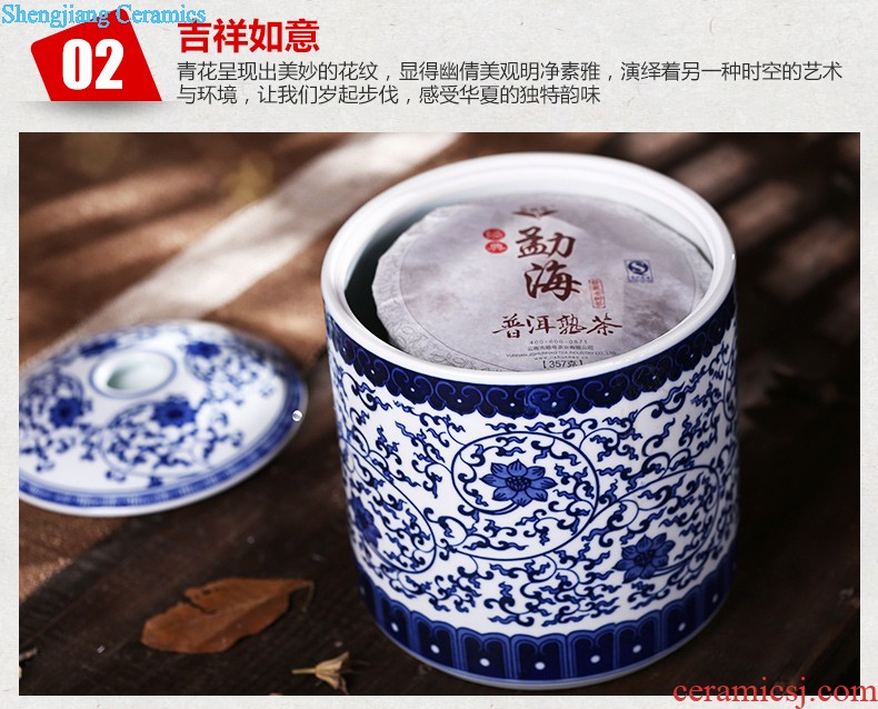 Jingdezhen ceramics youligong of blue and white porcelain vase Hand painted the vase The sitting room home handicraft furnishing articles