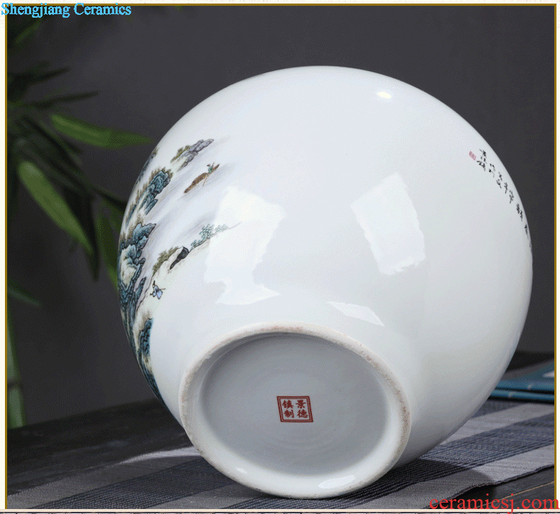 To make Jingdezhen ceramic fish cylinder furnishing articles Household act the role ofing is tasted the study desktop decoration small writing brush washer narcissus basin