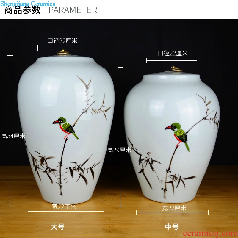 Jingdezhen ceramics The ancient powder enamel antique vase Chinese ancient frame handicraft furnishing articles sitting room