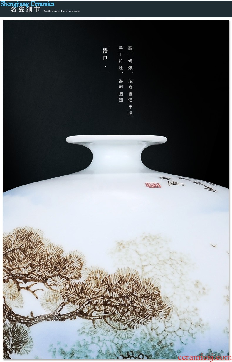 Jingdezhen ceramic tea pot all hand seal pot pu 'er seven cakes tea urn storage wake POTS of tea tea bucket box