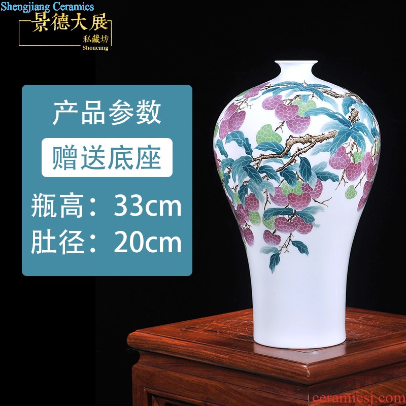 Hand painted pottery and porcelain vase decoration decoration mesa place jingdezhen famous handicraft sitting room place of blue and white porcelain