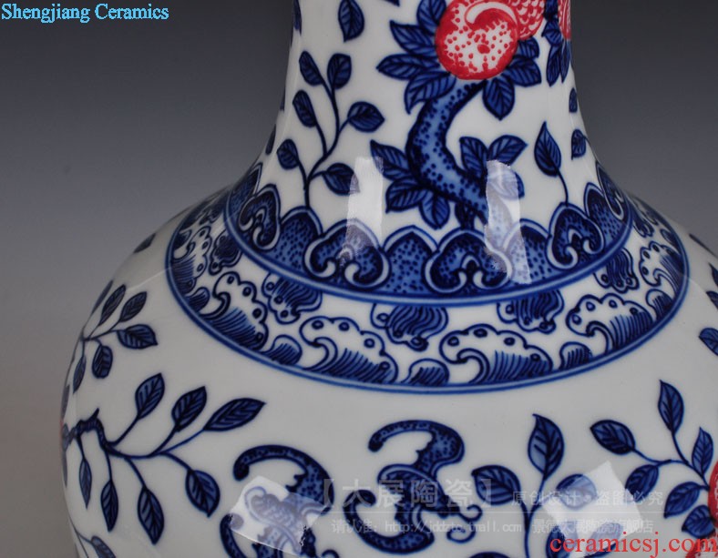 Jingdezhen ceramics hand-painted vases Sitting room adornment handicraft furnishing articles of new Chinese style household act the role ofing is tasted gift porcelain