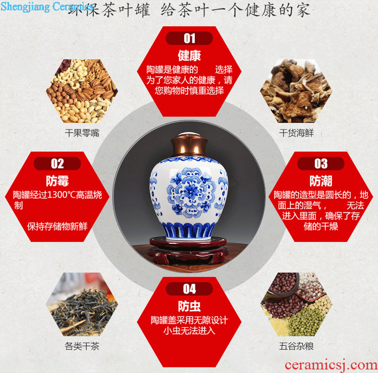 Household act the role ofing is tasted Classical Ming and qing dynasties antique Chinese vase furnishing articles Collection of jingdezhen porcelain decorative furnishing articles in the living room