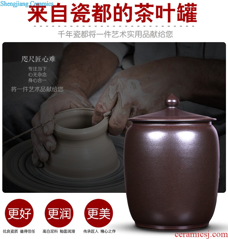 Jingdezhen ceramic tea pot seal pot receives pu-erh tea to wake the tea packing gift box Green tea, red POTS